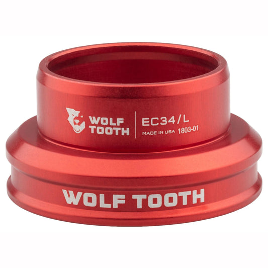 Low-Profile Cup for WOLF TOOTH PREMIUM 1"1/8 EC34 External Headset, Red