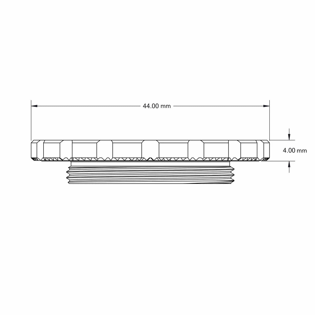WOLF TOOTH External Centerlock Nut, Silver
