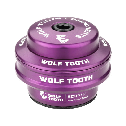High-Profile Cup for WOLF TOOTH PREMIUM 1"1/8 EC34 External Headset, 16 mm Stack, Purple