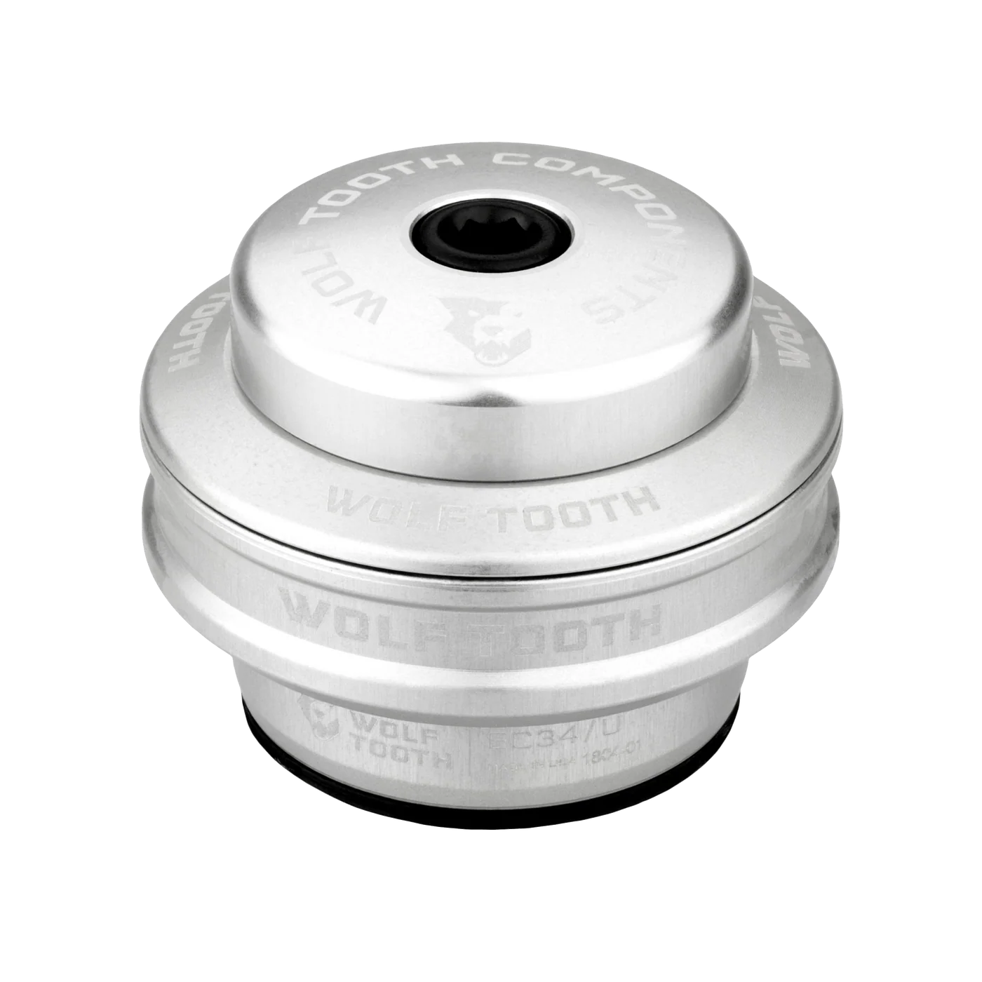 Tall Cup for WOLF TOOTH PERFORMANCE 1"1/8 EC34 External Headset, 16 mm Stack, Silver
