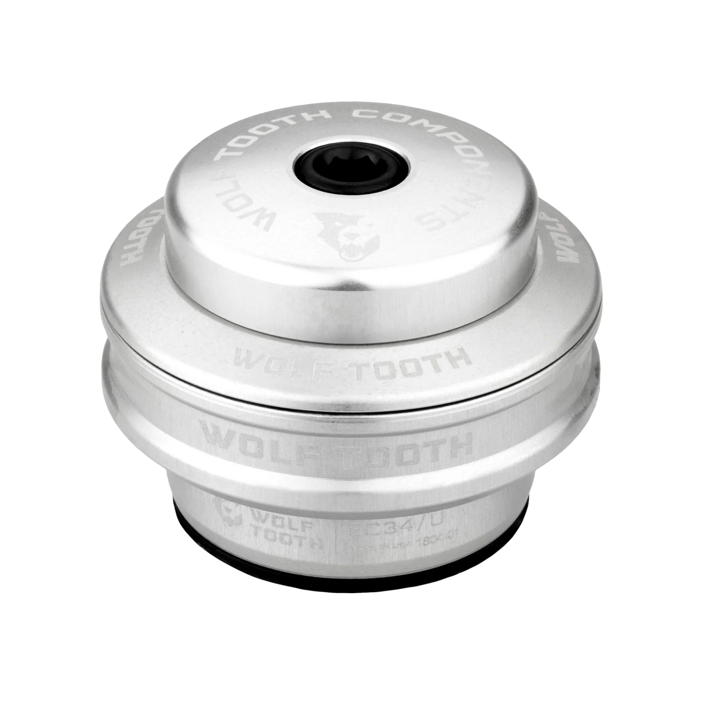 High-Profile Cup for WOLF TOOTH PREMIUM 1"1/8 EC34 External Headset, 16 mm Stack, Silver