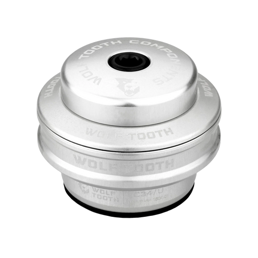 High-Profile Cup for WOLF TOOTH PREMIUM 1"1/8 EC34 External Headset, 16 mm Stack, Silver