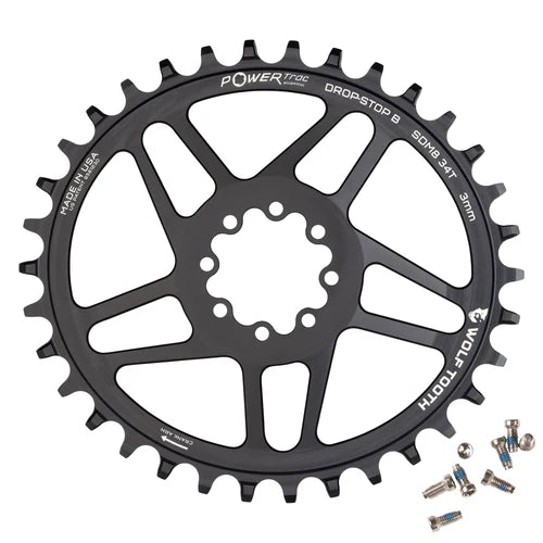 Mono Oval WOLF TOOTH 12V SRAM Direct Mount 8 bolt chainring Offset 3mm