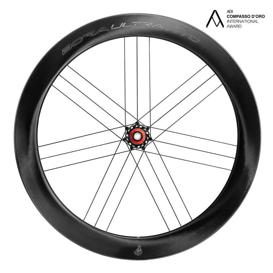 Pair of CAMPAGNOLO BORA ULTRA WTO 60 C23 DISC Tubeless Ready Wheels (Center Lock) Chrome