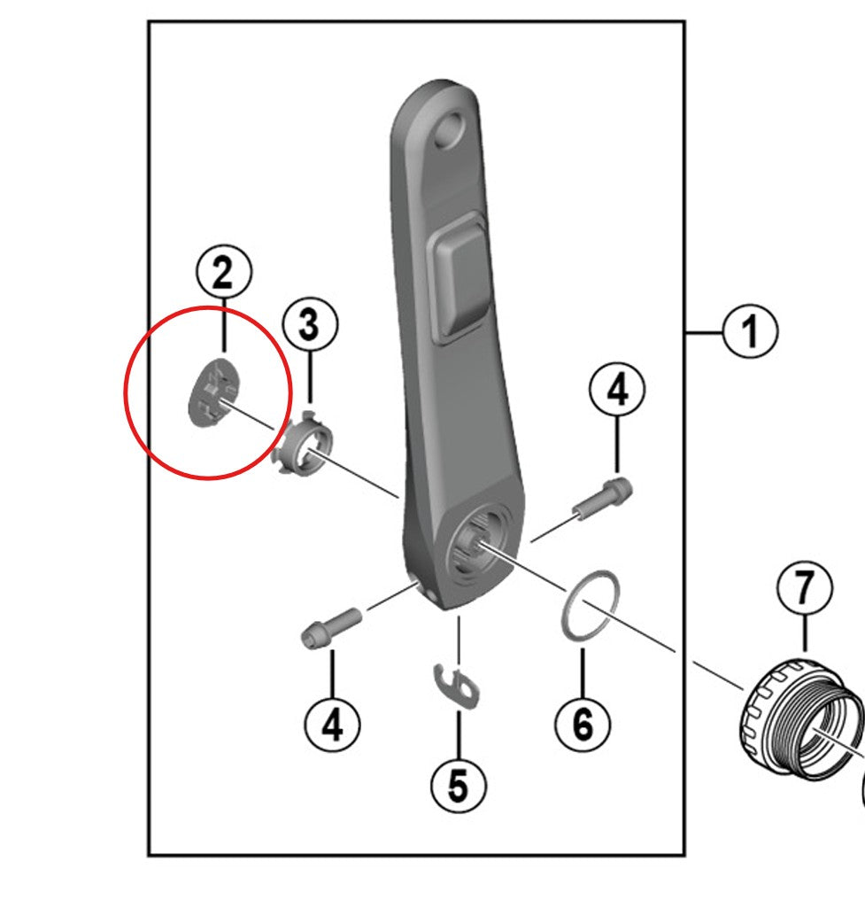 Kryt kliky SHIMANO pro klikovou sadu FC-R8100-P