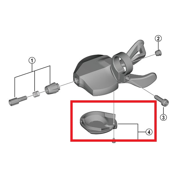 Kryt pravé páky SHIMANO U4010