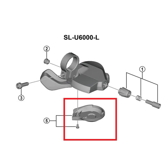 SHIMANO U6000 Left Lever Cover