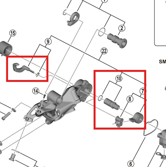 Sada stabilizátoru klece SHIMANO RD-M9120-SGS