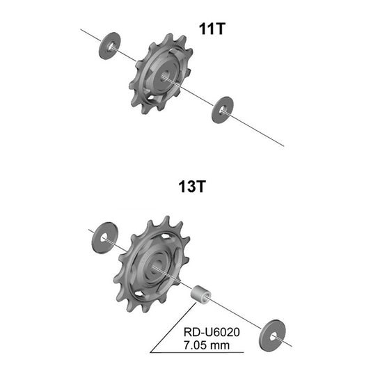 SHIMANO RD-6020 10/11V zadní převodníky
