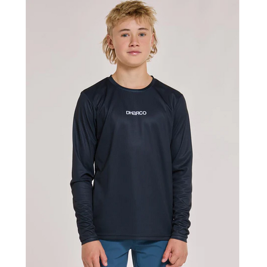 DHARCO GRAVITY THE DARKNESS Juniorský dres s dlouhým rukávem Black