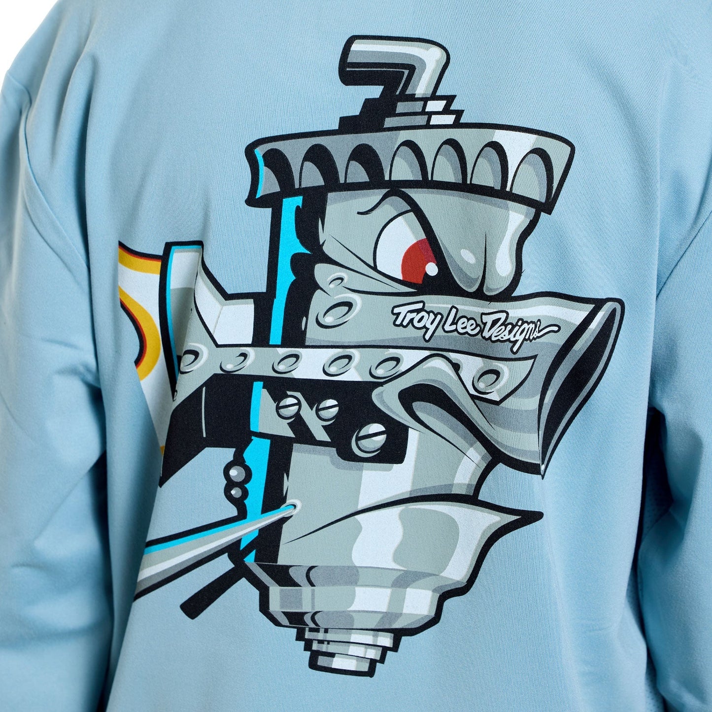 TROY LEE DESIGNS RUCKUS RIDE CARBS Juniorský dres s dlouhým rukávem modrý
