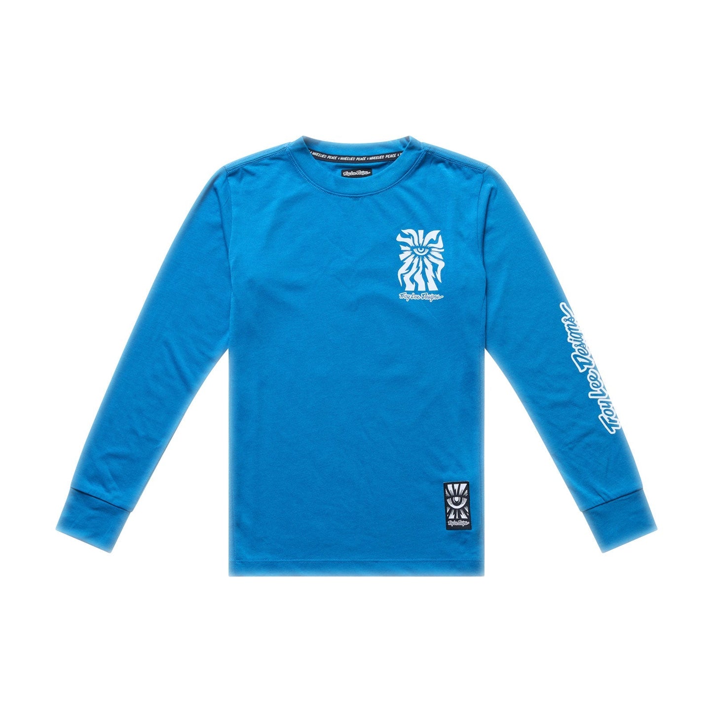 TROY LEE DESIGNS SKYLINE RIDE ONE EYE AERO Juniorský dres s dlouhým rukávem modrý