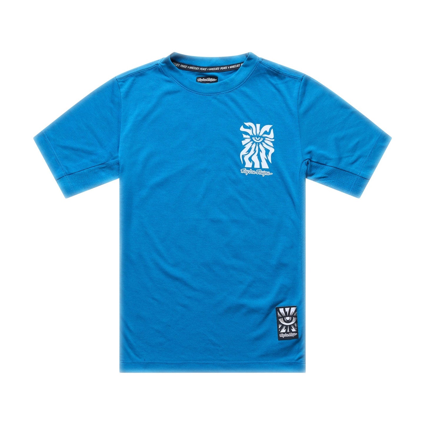 TROY LEE DESIGNS SKYLINE RIDE ONE EYE AERO Juniorský dres s krátkým rukávem modrý