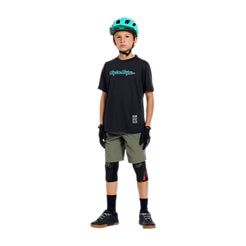 TROY LEE DESIGNS SKYLINE RIDE SIGNATURE Juniorský dres s krátkým rukávem Black/Green