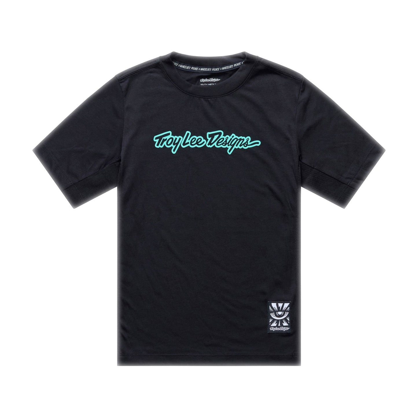 TROY LEE DESIGNS SKYLINE RIDE SIGNATURE Juniorský dres s krátkým rukávem Black/Turquoise