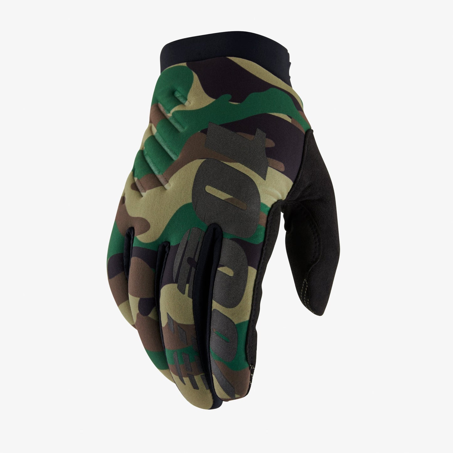 Rukavice 100% BRISKER Camo/Černá