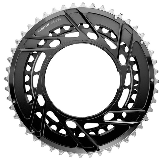 Pair of SRAM FORCE E1 AXS Thread Mount 12V Chainrings for Power Sensor