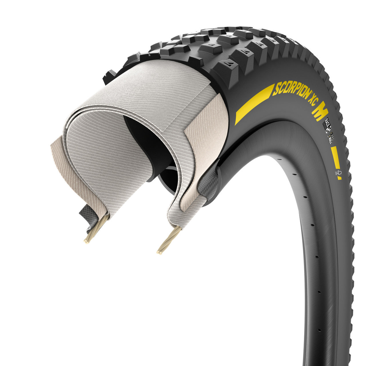 Pneumatika PIRELLI SCORPION RACE XC M ProWall 29x2.40 Tubeless Ready Soft Yellow Team Edition