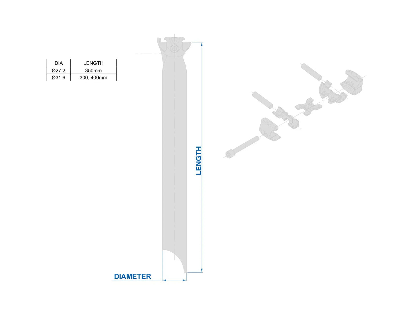 RITCHEY WCS ONE-BOLT Straight Seatpost