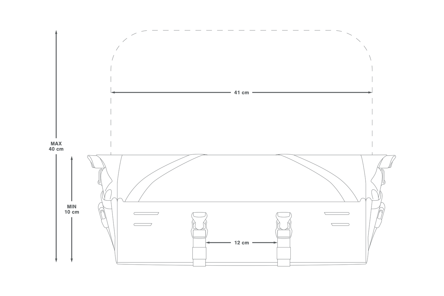 APIDURA EXPEDITION FRONT RACK PACK 30 L Brašna na řídítka černá