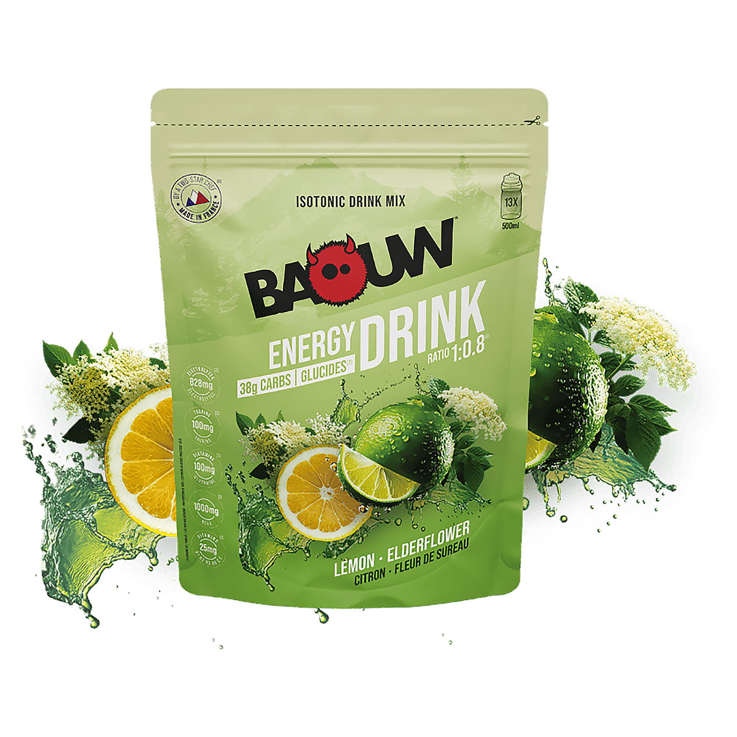 BAOUW ISOTONIC Energy Drink (585g) Lemon Elderflower