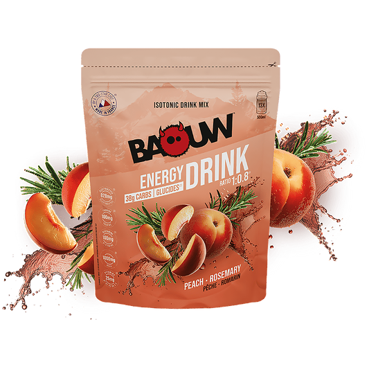 Energetický nápoj BAOUW ISOTONIC (585g) Broskev s rozmarýnem