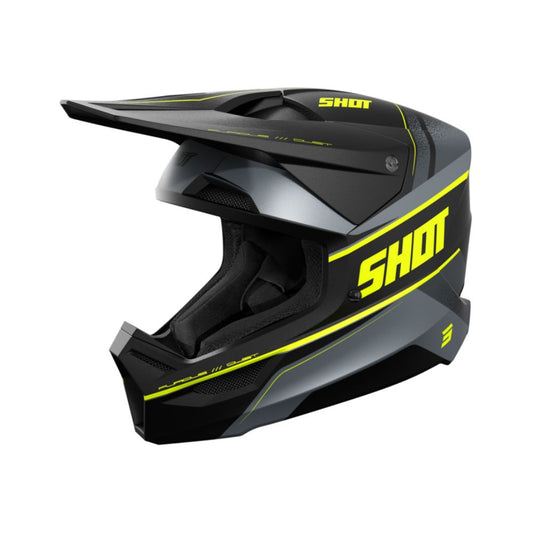 BMX přilba SHOT FURIOUS Dust neonově žlutá matná