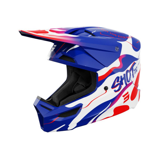 BMX přilba SHOT FURIOUS Junior Beast lesklá modrá červená