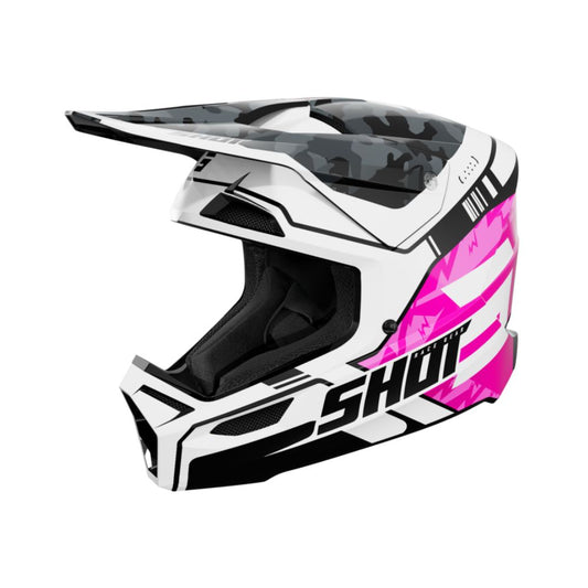 BMX helma SHOT FURIOUS Junior Flash růžová lesklá