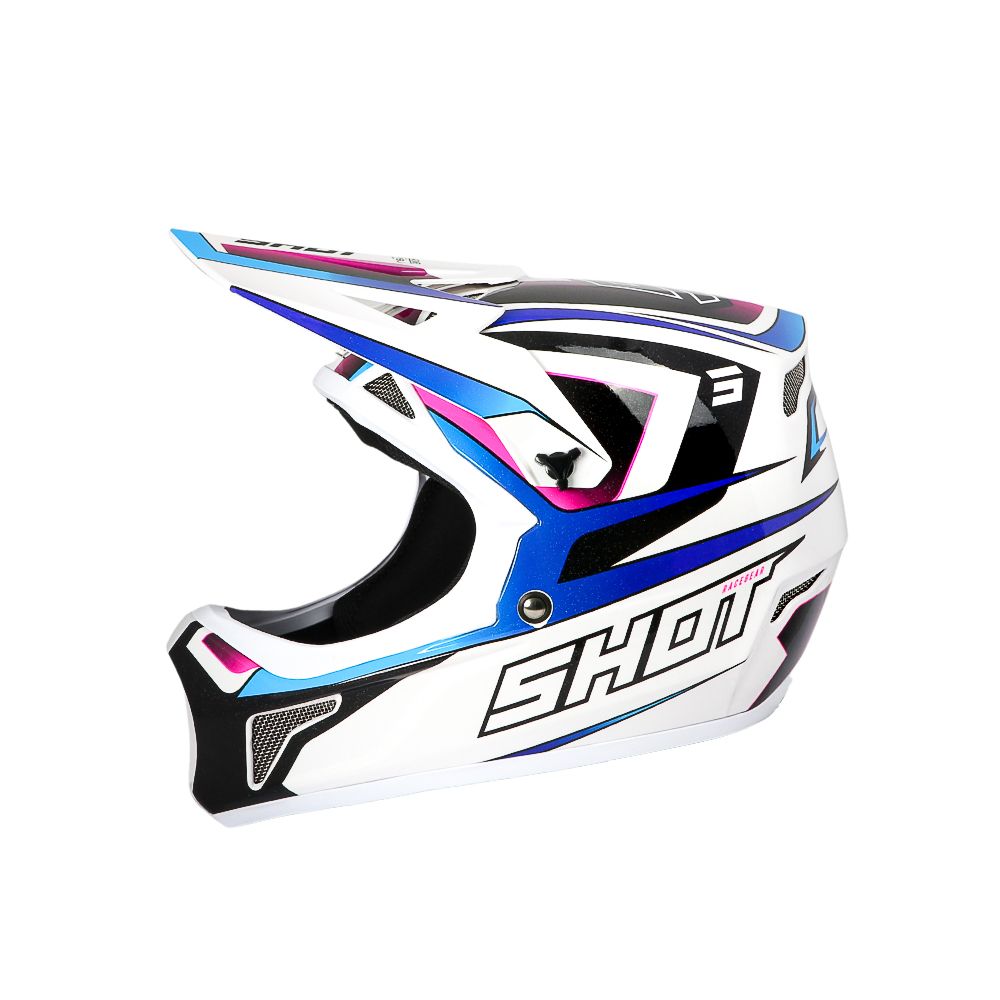 BMX helma SHOT ROGUE Level White Blue Pearly