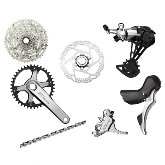 Sada SHIMANO CUES 10V - Edice Polish Silver