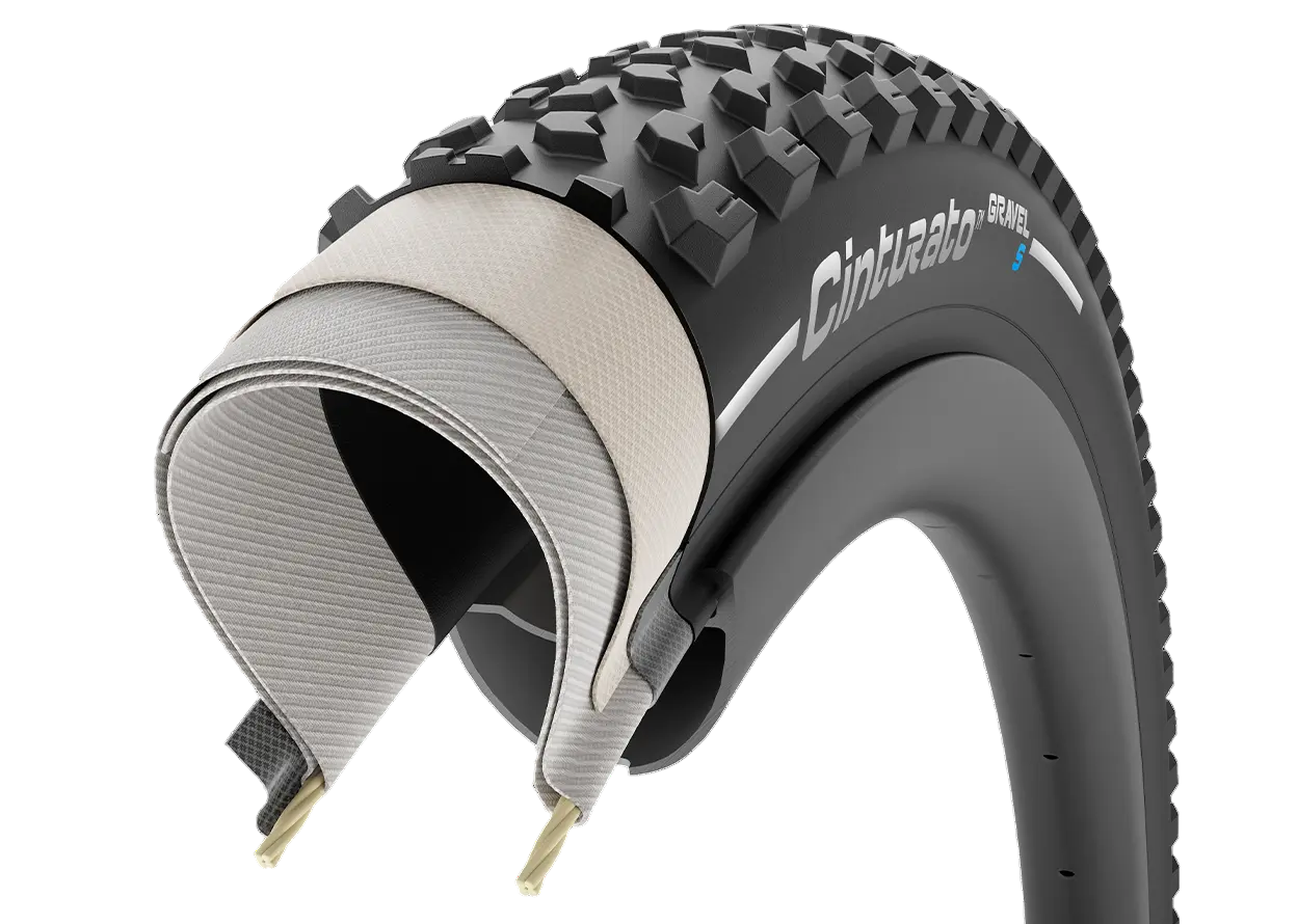 PIRELLI CINTURATO GRAVEL S 700x45c Tubeless Ready Classic Beige pneumatika