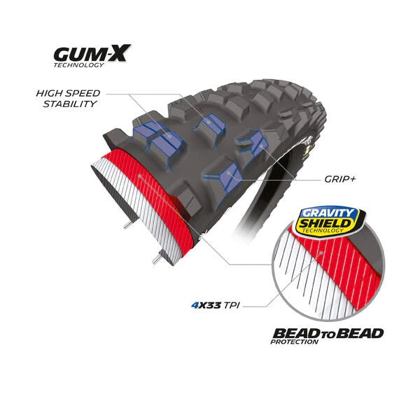 MICHELIN DH34 BIKE PARK Performance Line 29x2.40 bezdušový pevný plášť