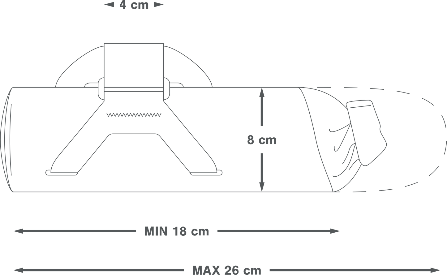 APIDURA EXPEDITION DOWNTUBE PACK 1,5 l rámová taška