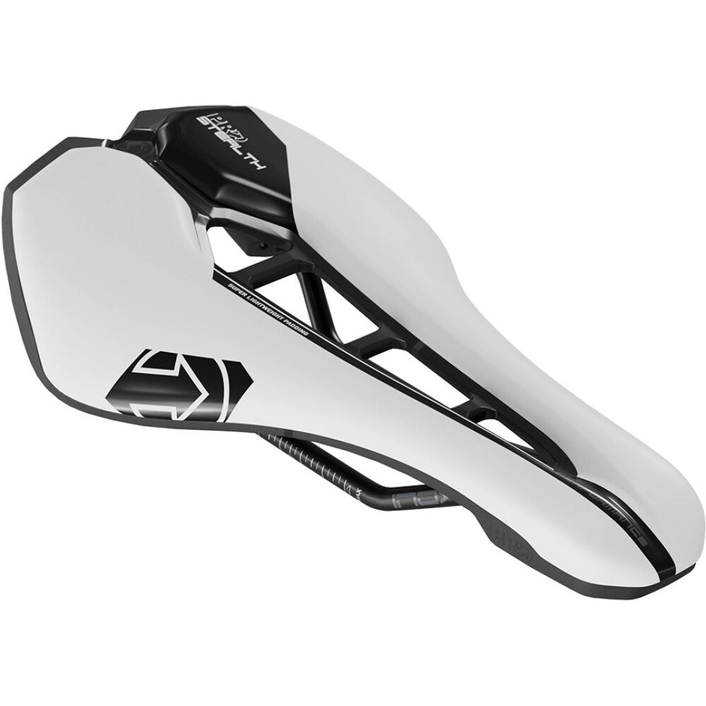 STEALTH PERFORMANCE 142mm PRO sedlo Bílé kolejnice z nerezové oceli