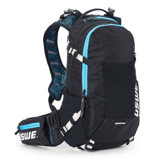 USWE FLOW 16 L Backpack with Integrated Dorsal Black/Blue