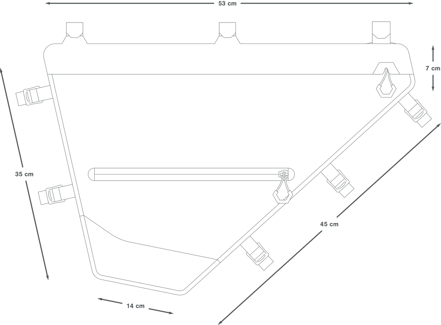 Brašna na rám APIDURA EXPEDITION FULL FRAME PACK L 14 L Black