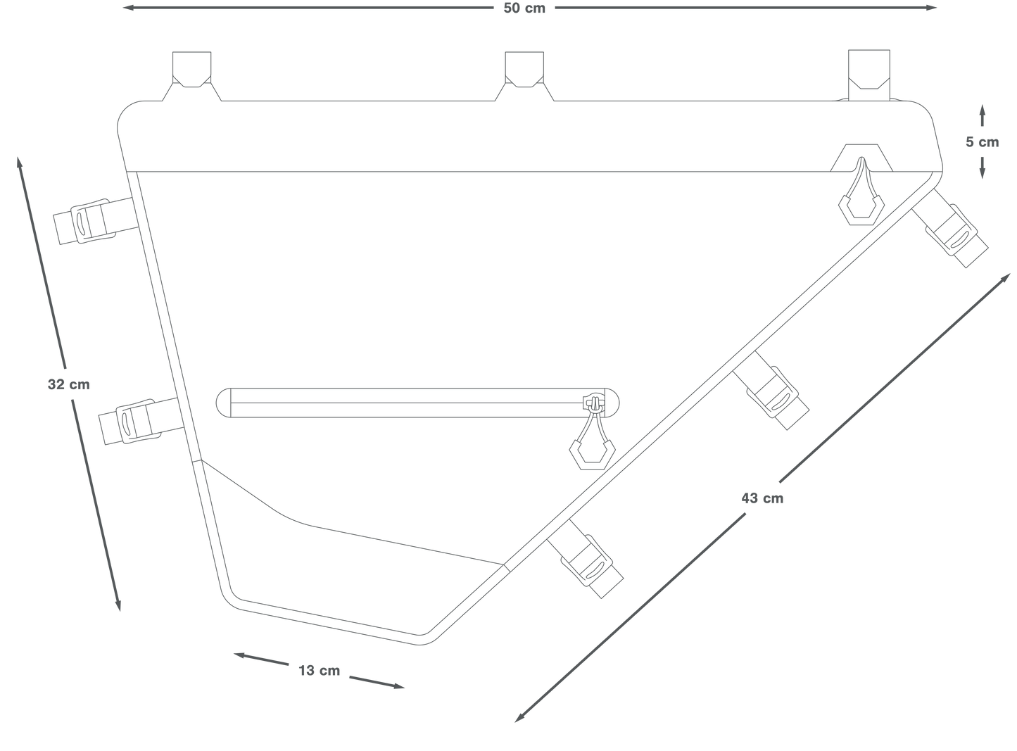 Brašna na rám APIDURA EXPEDITION FULL FRAME PACK M 12 L Black
