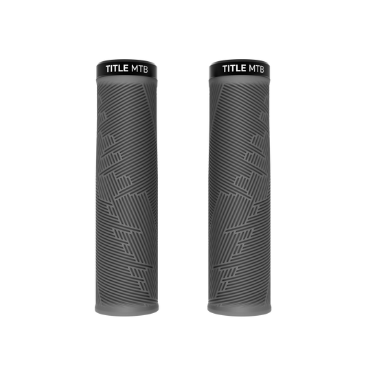 Grips Title MTB FORM Lock-On XL šedé – pár pohled zepředu