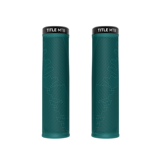 Gripy Title MTB FORM Lock-On XL Turquoise - pár pohled zepředu