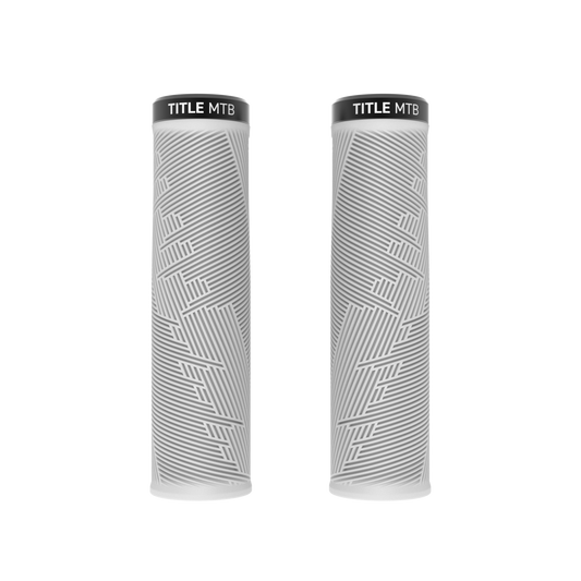 Gripy Title MTB FORM Lock-On XL Bílá - pár pohled zepředu