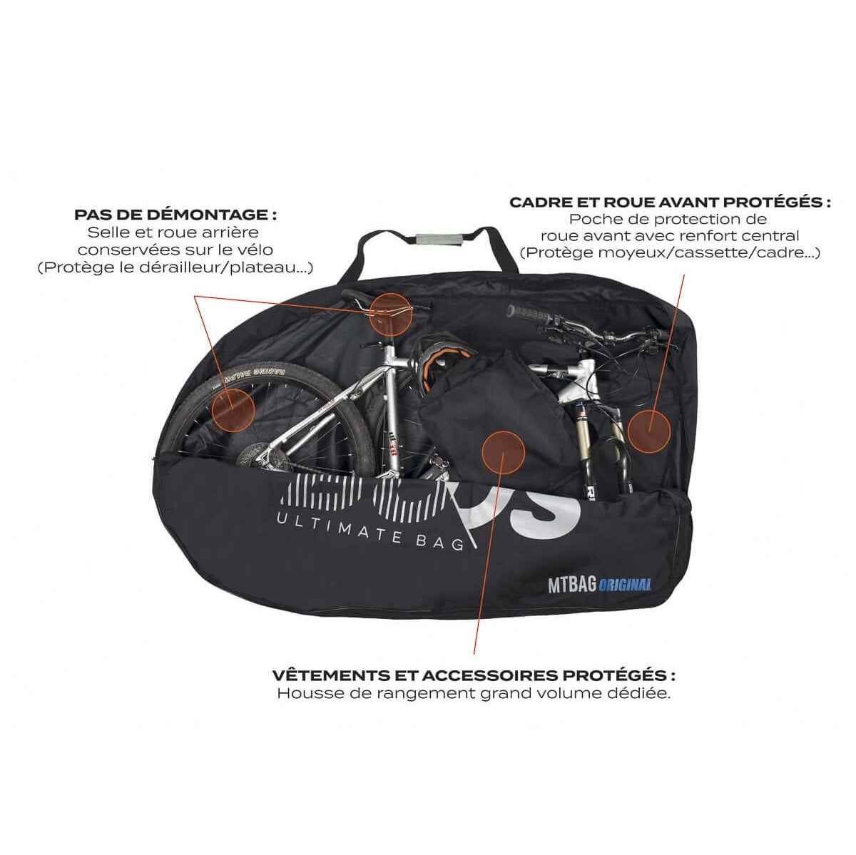 Obal na kolo BUDS MTBAG ORIGINAL Black