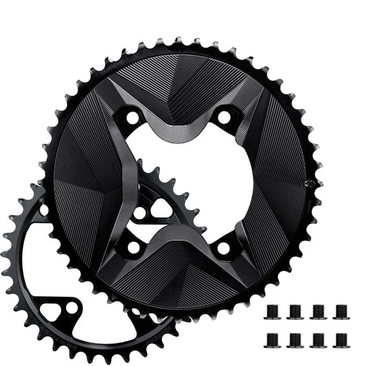 Pár převodníků 12V ALUGEAR AERO 110 BCD pro Shimano GRX černý