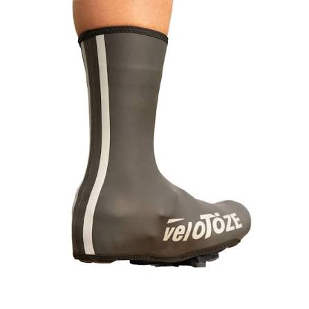 Neoprenové návleky na boty VELOTOZE HAUTES, černé/bílé