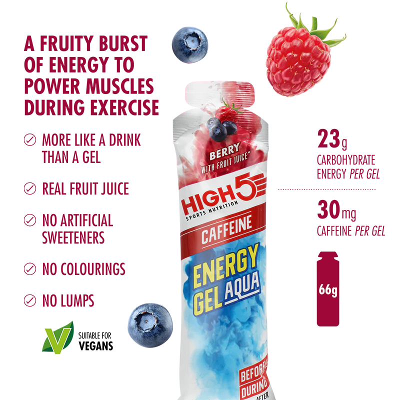 Balení High5 ENERGY GEL Aqua (15x 66g) Mix příchutí