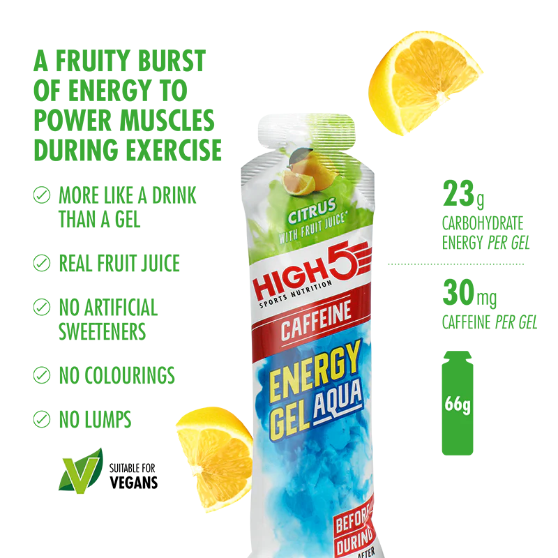 Balení High5 ENERGY GEL Aqua (15x 66g) Mix příchutí