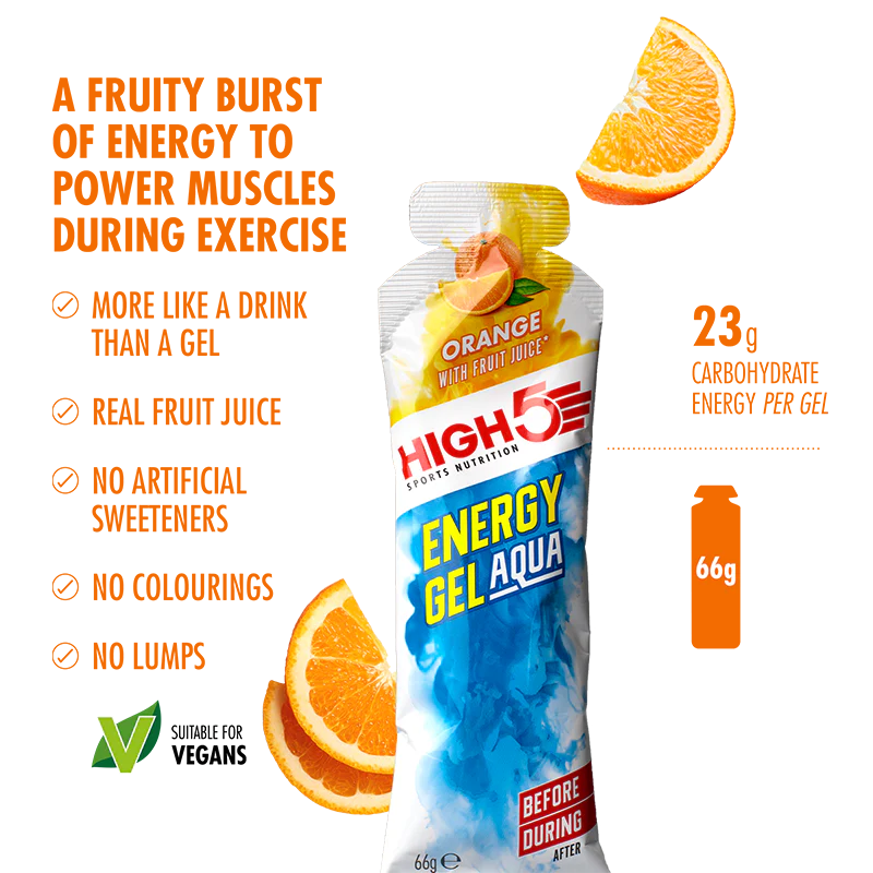 Balení High5 ENERGY GEL Aqua (15x 66g) Mix příchutí