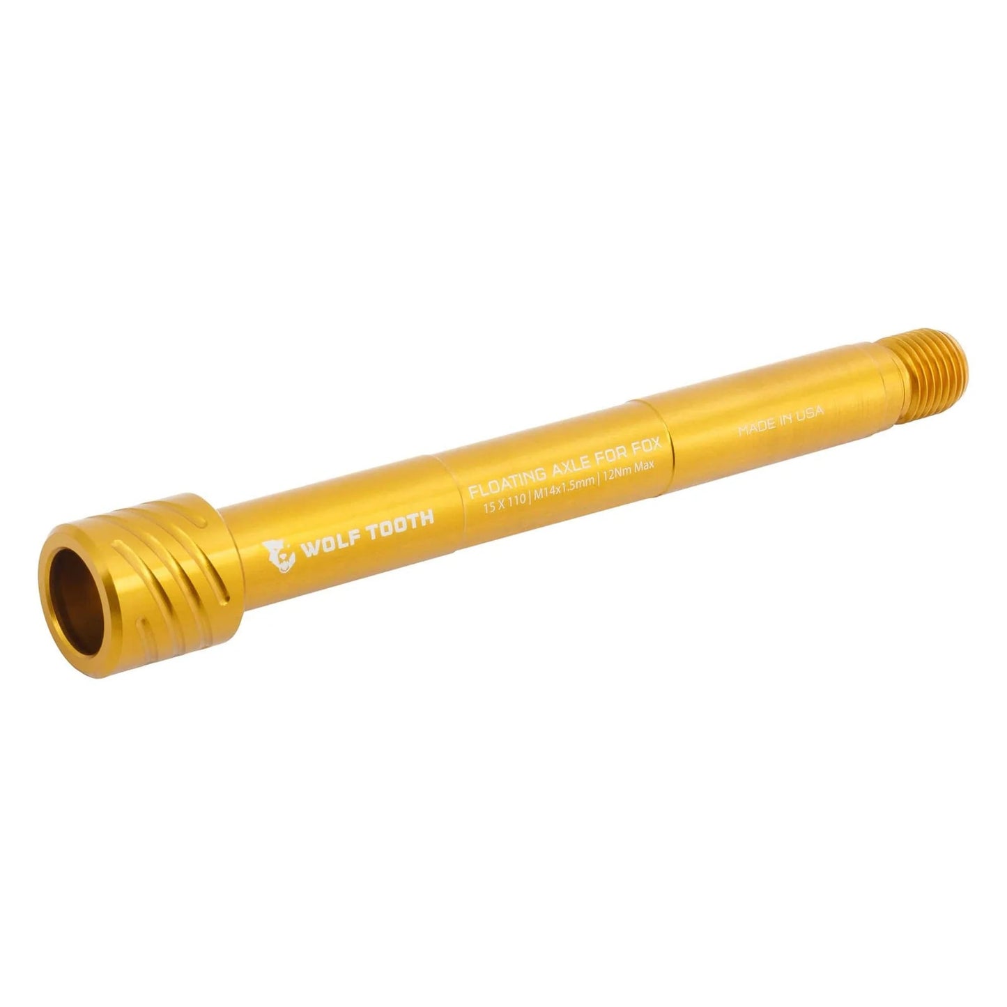 Osa předního kola WOLF TOOTH pro vidlice FOX 36/38 15x110 mm Boost Gold