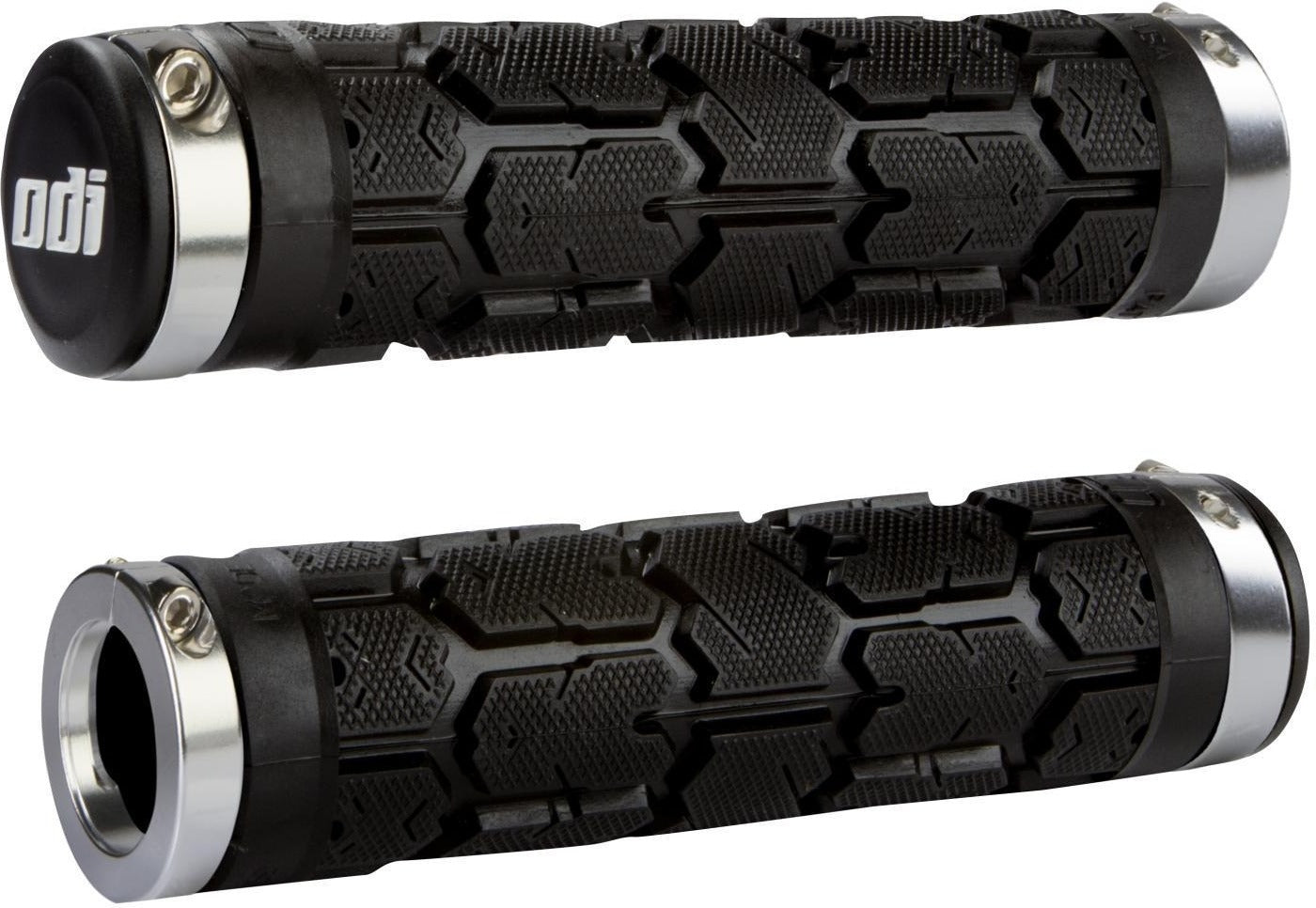 ODI ROGUE Lock-On 130 mm Black/Chrome Grips