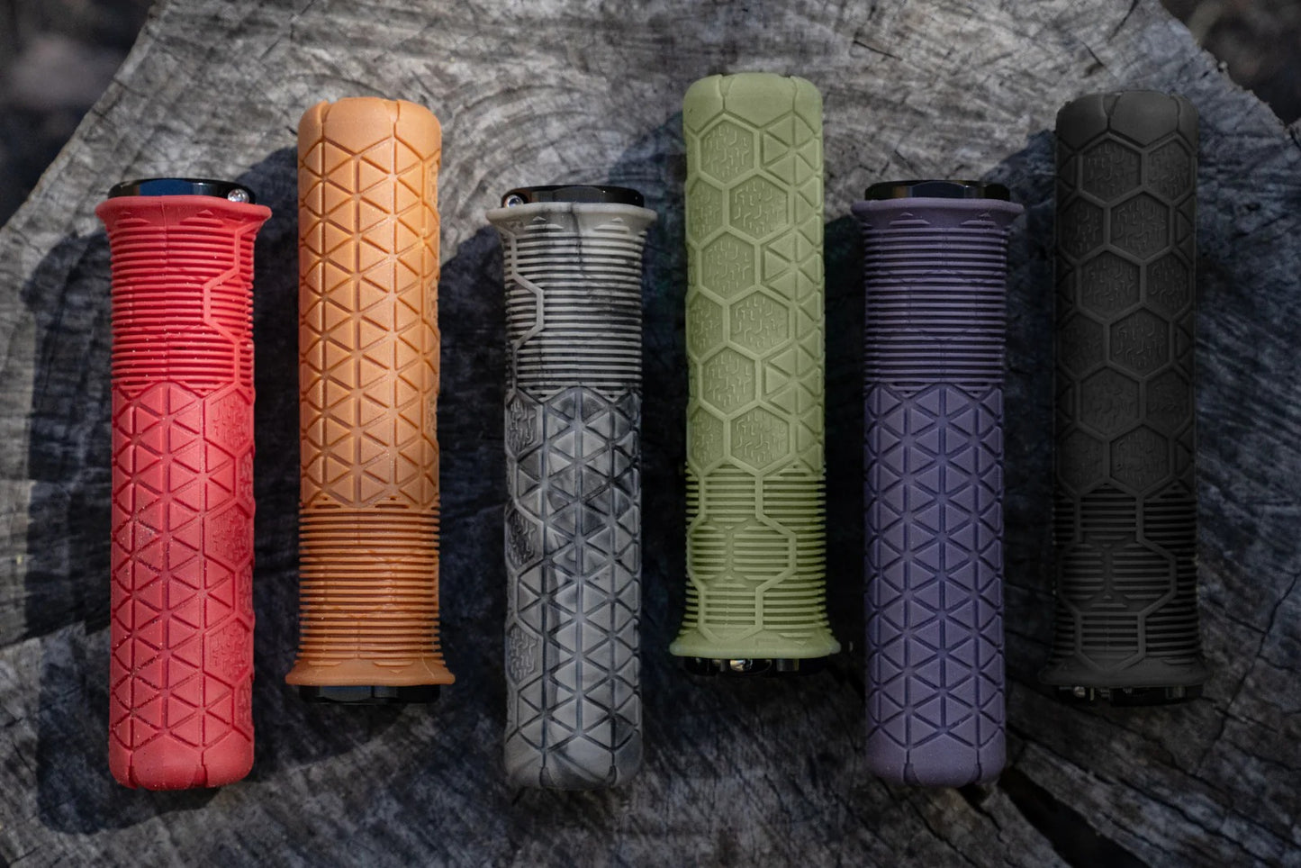 Gripy ENVE FRACTAL Lock-On Trail Grips červené